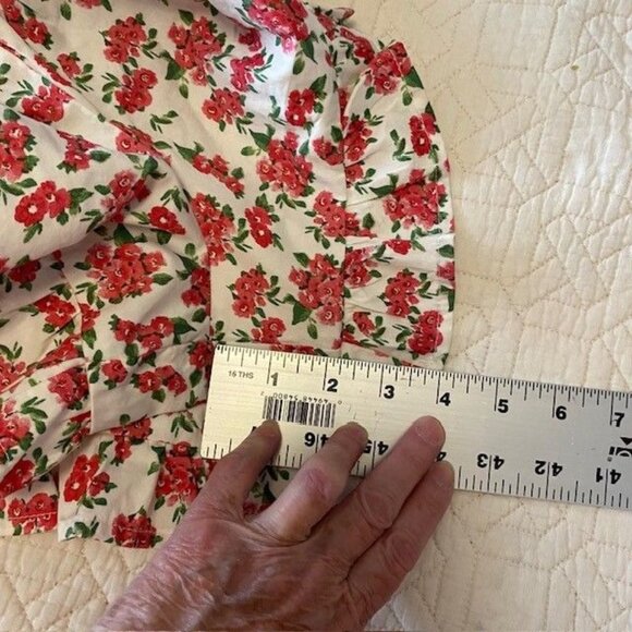 NWT Wild Fable Pink Floral Halter Romper Ruffled Hem Adjustable Tie Back L Boho - Picture 8 of 9